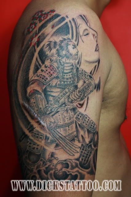 wolferinejpg Samurai tattoo by Dickstattoo