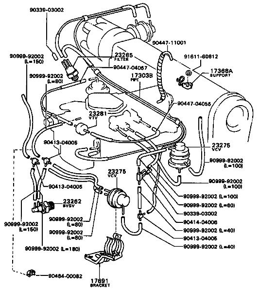 toyota corolla 2e engine vacuum diagram #3