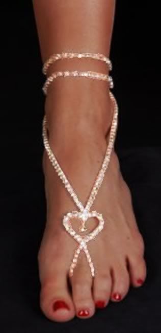 Beach Wedding Shoes Rhinestone Heart Jeweled