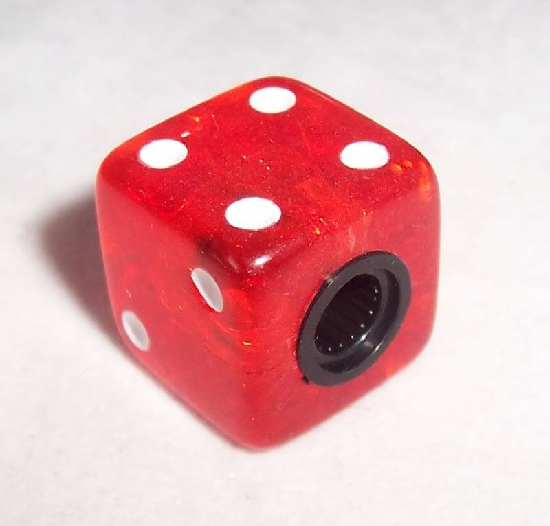 SET OF 3 RED GUITAR DICE KNOBS / GUITAR CONTROL KNOB /CHOOSE LARGE OR