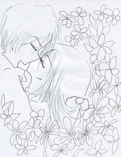 how to draw anime couples step by step. How To Draw Kissing Anime