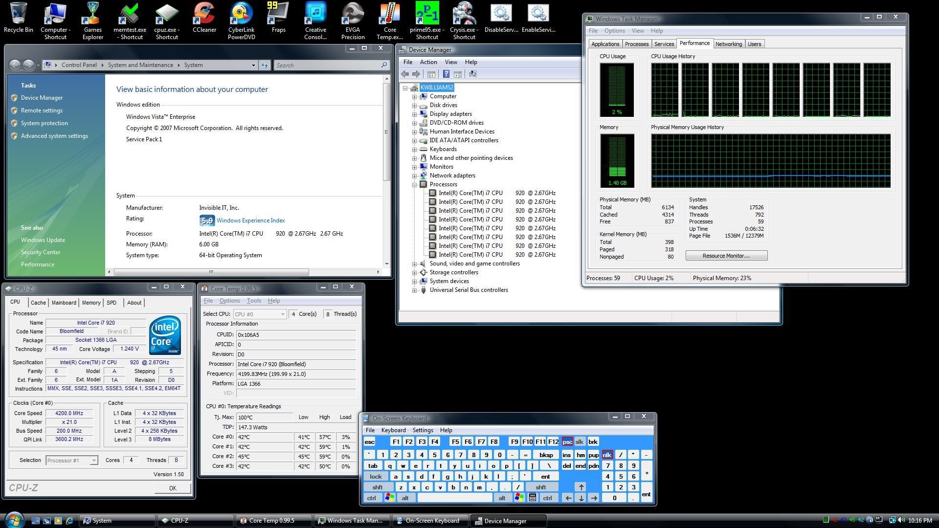 920 D0 idle load temp thread... [H]ardForum
