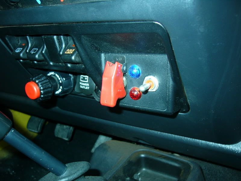 jeep tj in cab winch control