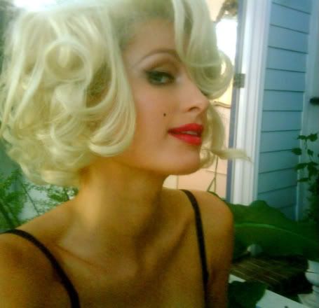 Paris Hilton is giving up her best Marilyn Monroe in a photo shoot for her 