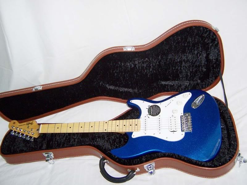 blue stratocaster guitar. Fender Guitar sale.