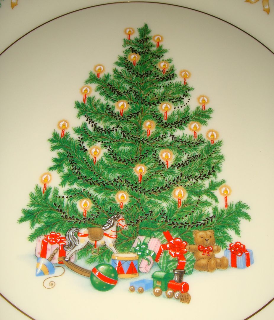Lenox Fine China Christmas Trees Around The World Collection 1995 AUSTRIA Plate Lenox Fine China Christmas Trees Around The World Collection 1995 AUSTRIA Plate