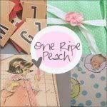 One Ripe Peach - Stationery, Handmade Cards and Albums, Vintage, Repurposed, Thrifted Goodies