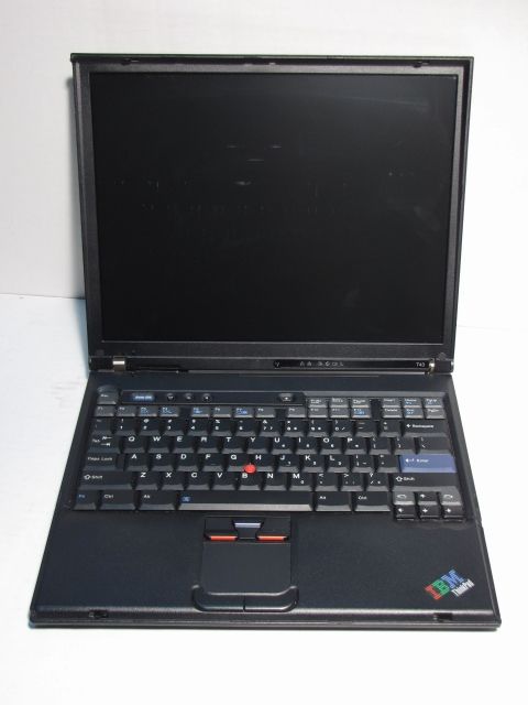 IBM Lenovo ThinkPad T43 Laptop Computer PM 1.86Ghz 1GB DVD Wi Fi 14 