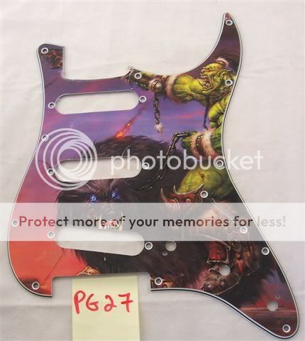 CUSTOM ARTWORK SCRATCHPLATE FOR FENDER STRAT/12 STYLES  