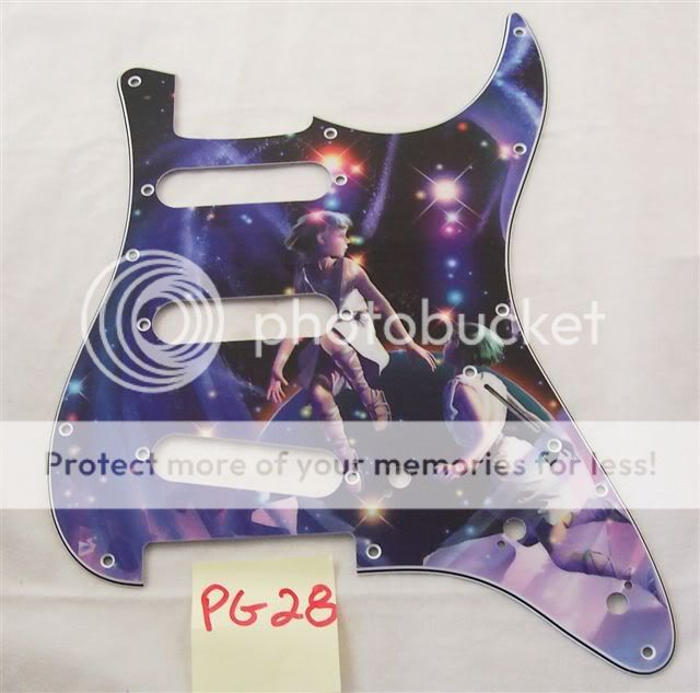 CUSTOM ARTWORK SCRATCHPLATE FOR FENDER STRAT/12 STYLES  