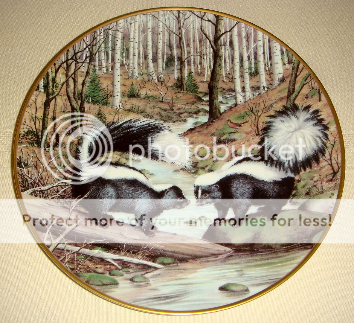 Barrett WOODLAND YEAR Nature Animals Calendar Plate SET  