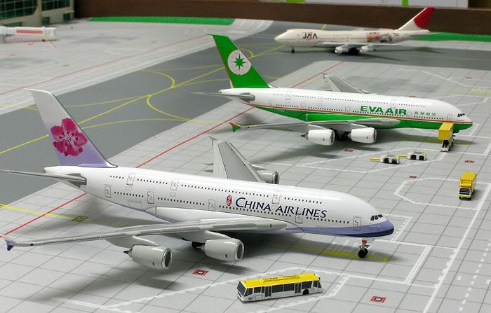 New Photo:magic 1/400 China Airlines & Eva Air A380 Set - DA.C