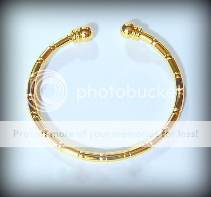 Quality New 18 24K Real Yellow Gold Filled GP Mens Womens Bangle Bracelet Mui